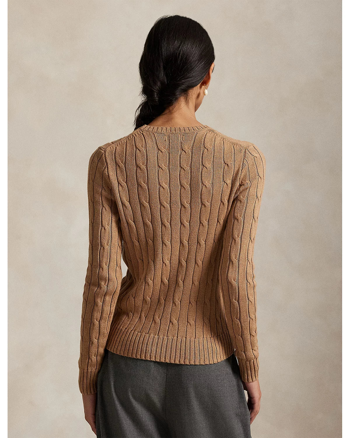Polo Ralph Lauren Women’s Cable-Knit Sweater Brown