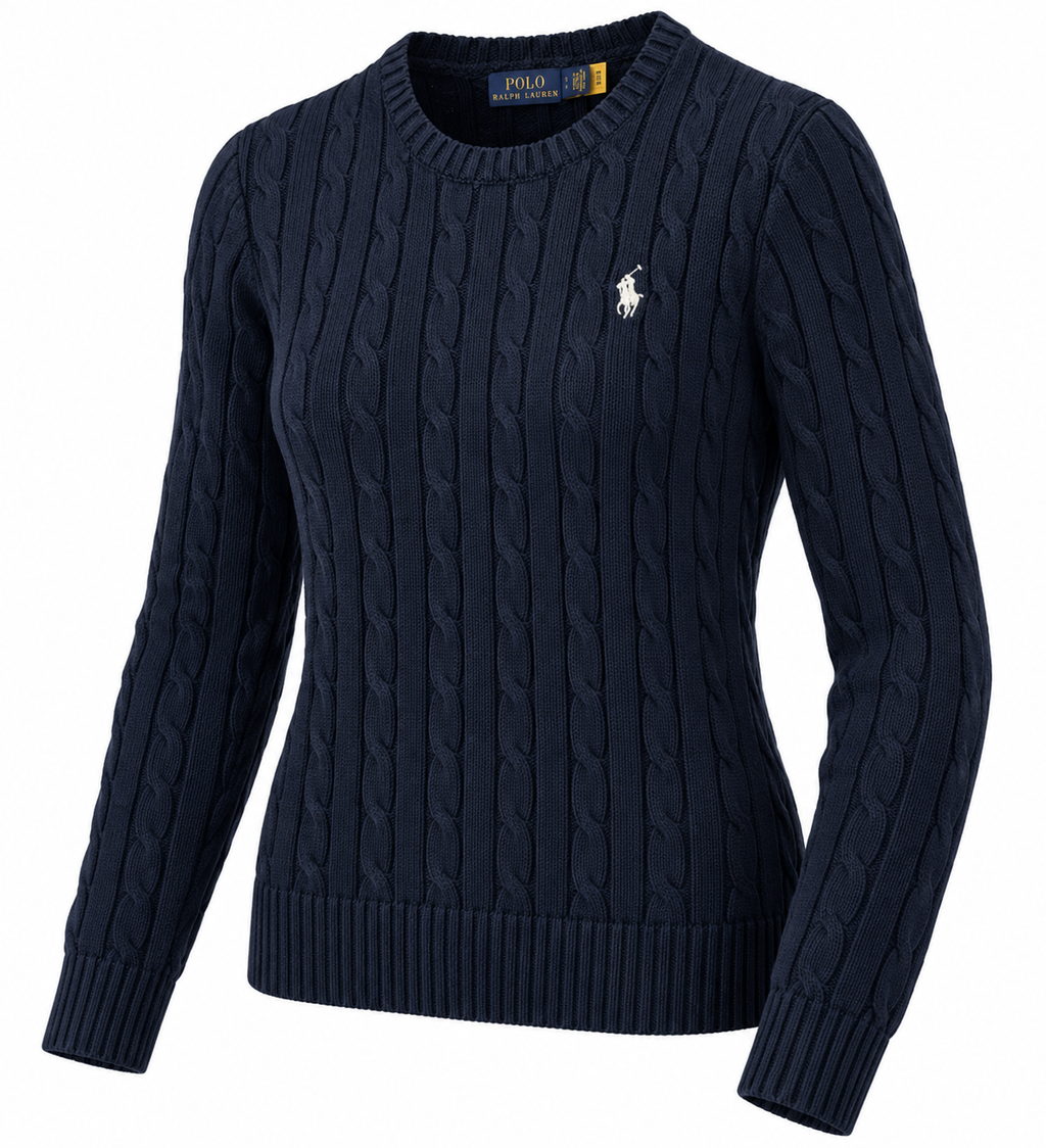 Polo Ralph Lauren Women’s Cable-Knit Sweater Navy