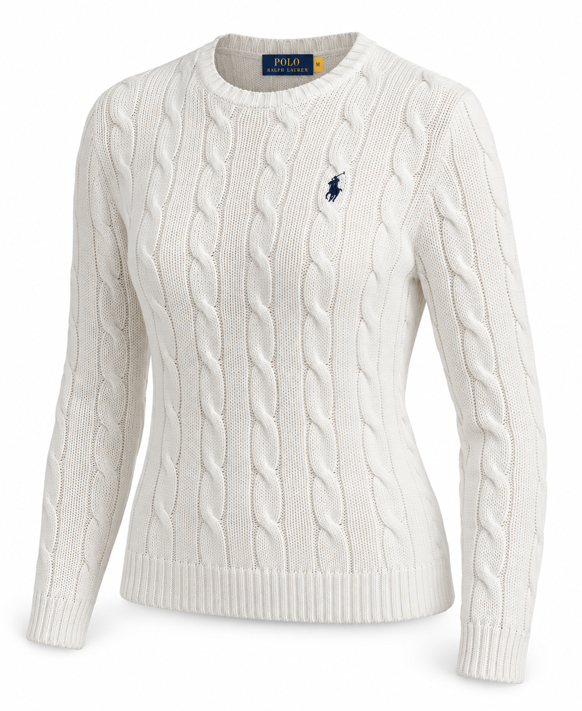 Polo Ralph Lauren Women’s Cable-Knit Sweater White