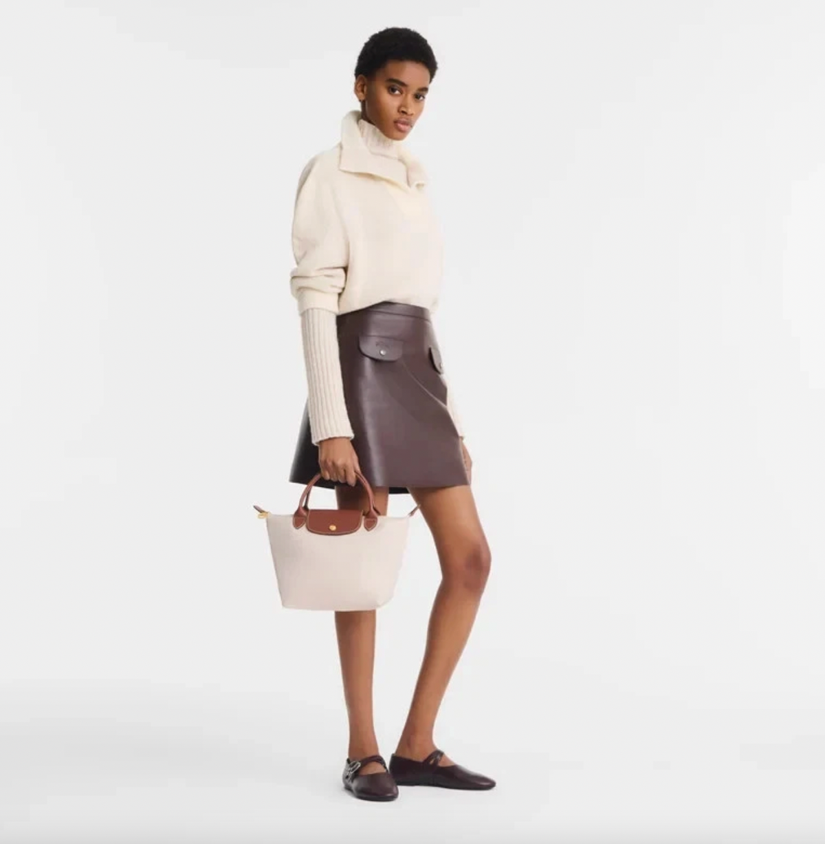 Longchamp Le Pliage Small Tote Bag Beige