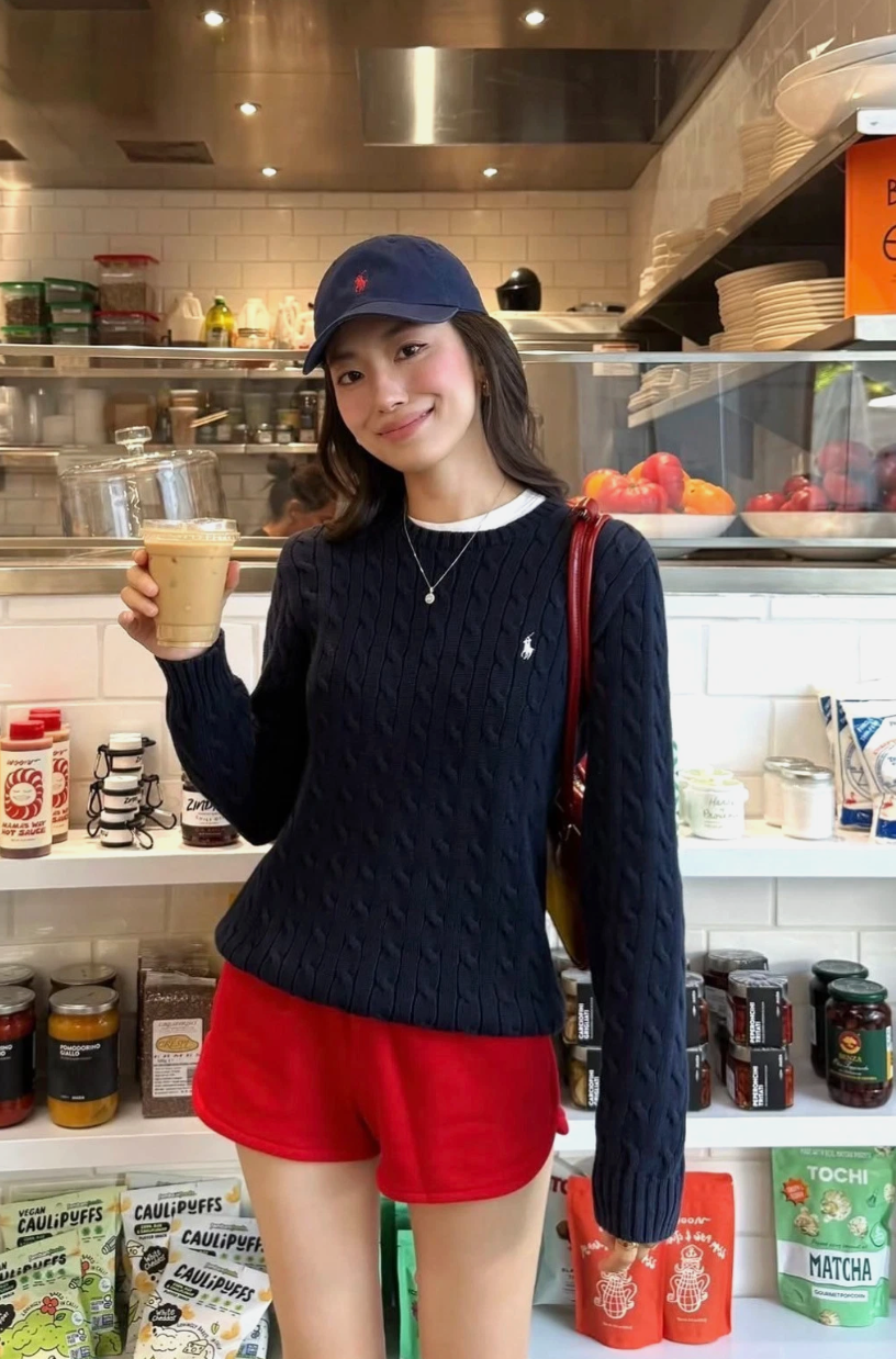 Polo Ralph Lauren Women’s Cable-Knit Sweater Navy