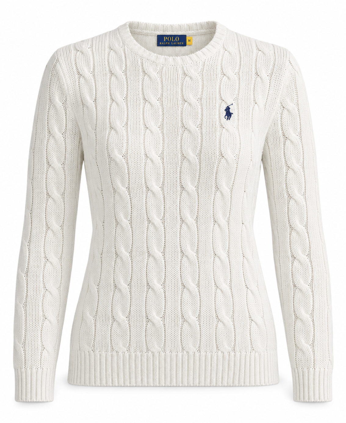 Polo Ralph Lauren Women’s Cable-Knit Sweater White