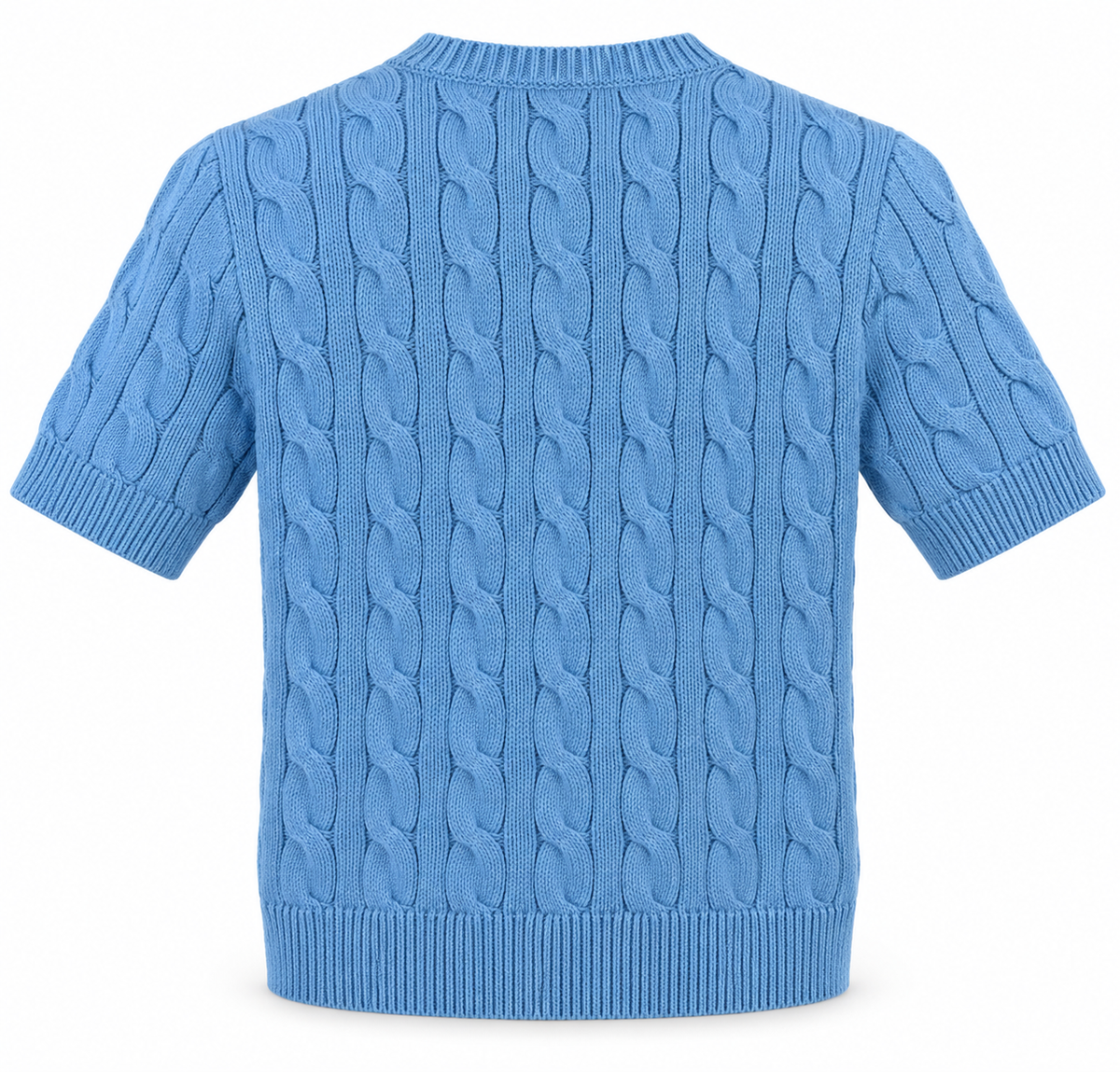 Polo Ralph Lauren Women’s Cable-Knit Short-Sleeve Cardigan – Blue