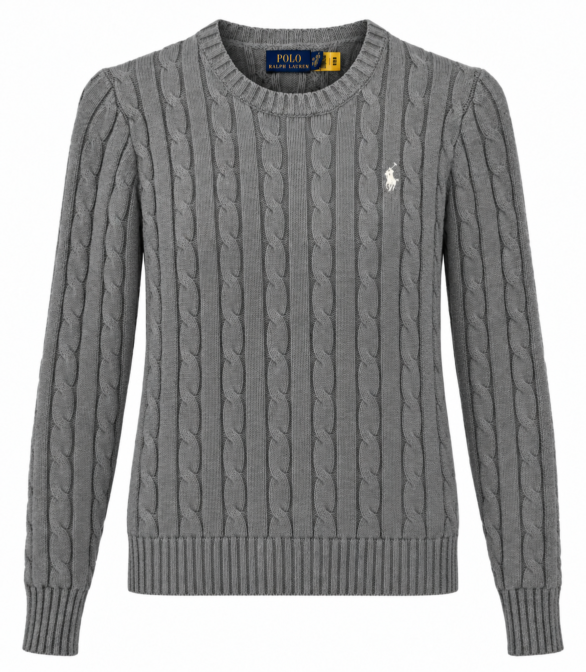 Polo Ralph Lauren Women’s Cable-Knit Sweater Gray