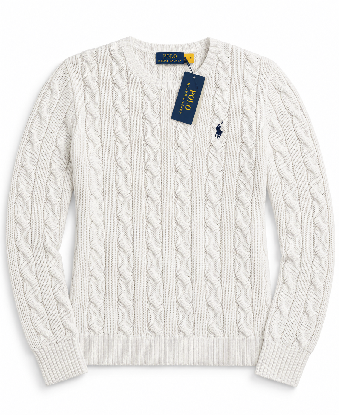 Polo Ralph Lauren Women’s Cable-Knit Sweater White