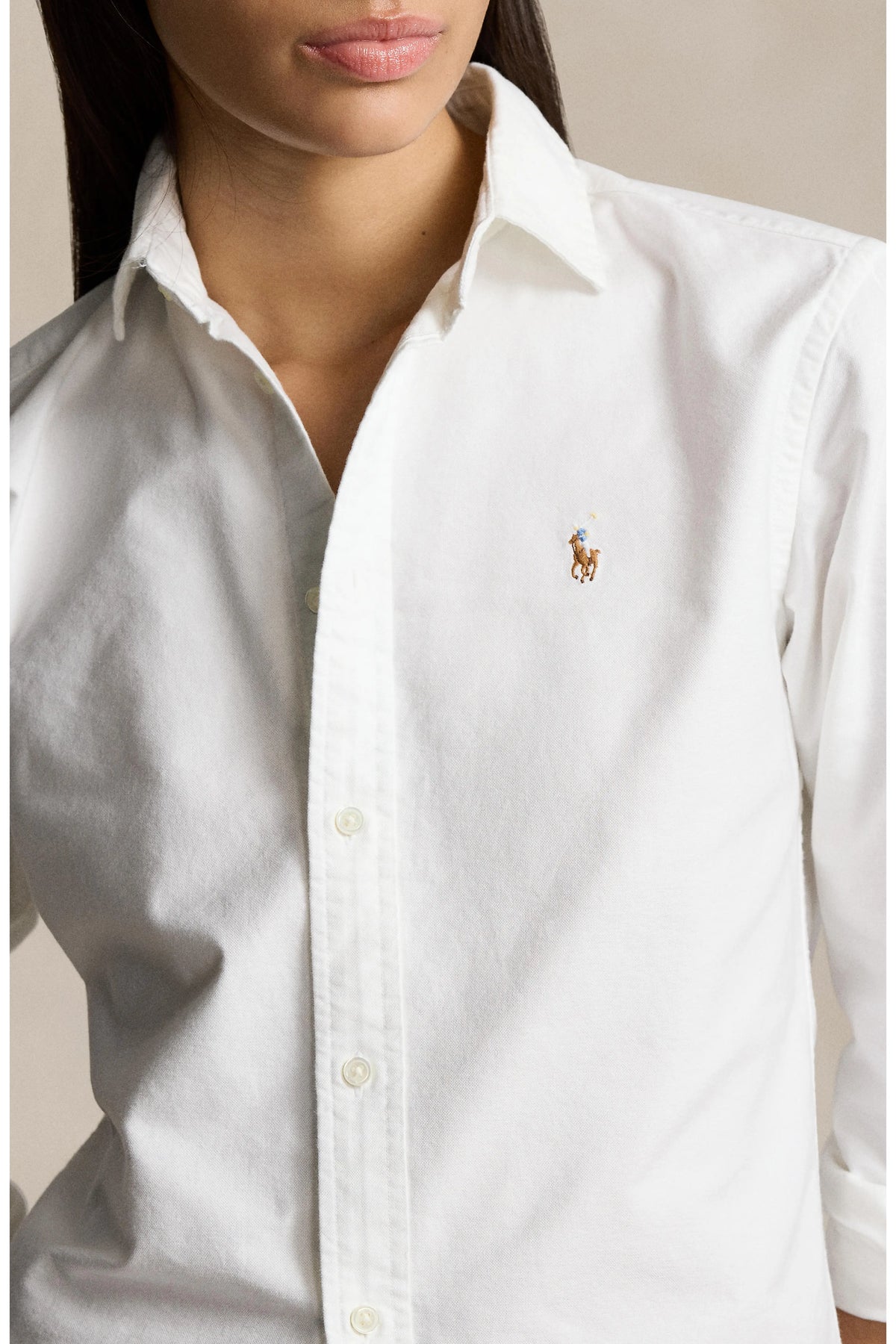 Polo Ralph Lauren Women's White Cotton Oxford Shirt