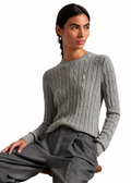 Polo Ralph Lauren Women’s Cable-Knit Sweater Gray