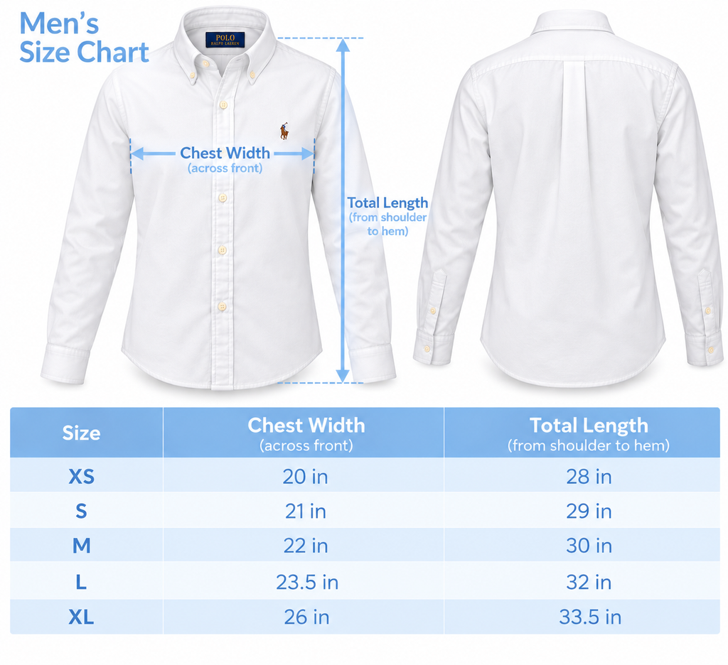 Polo Ralph Lauren Men's Classic Fit Oxford Shirt White