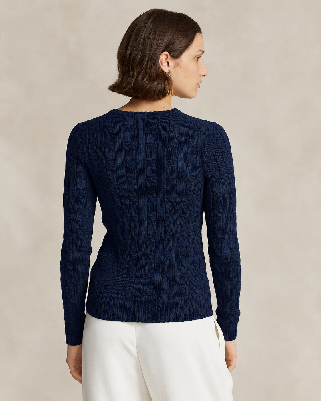 Polo Ralph Lauren Women’s Cable-Knit Sweater Navy