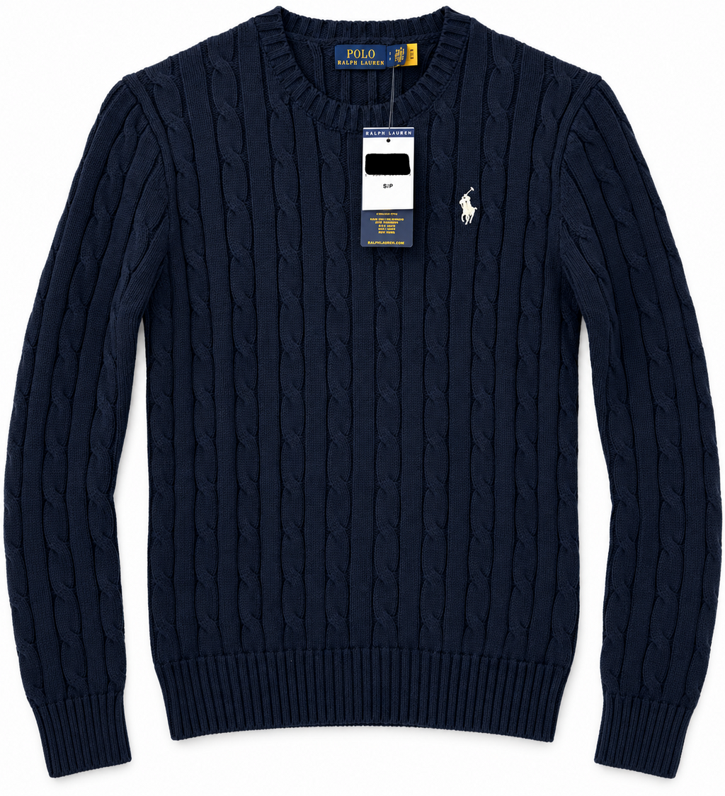Polo Ralph Lauren Women’s Cable-Knit Sweater Navy