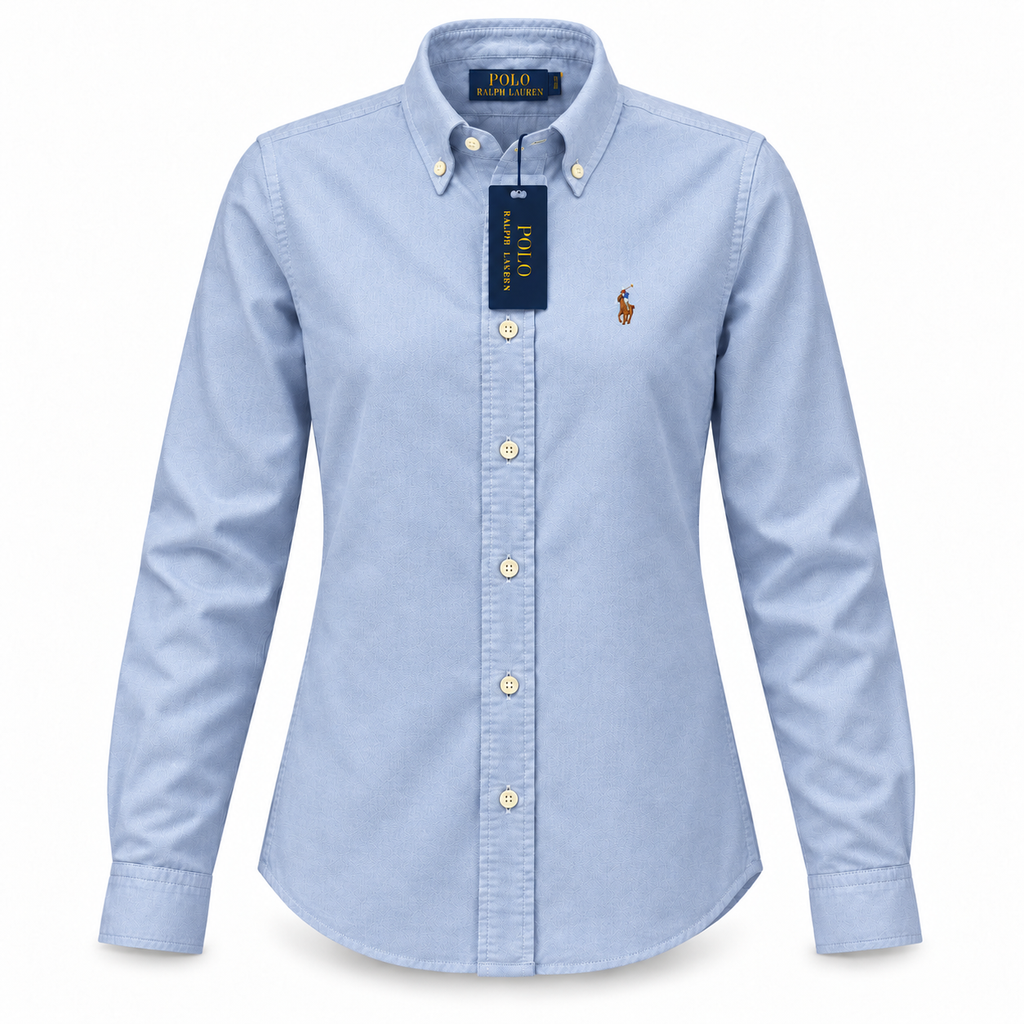 Polo Ralph Lauren Women's Blue Cotton Oxford Shirt