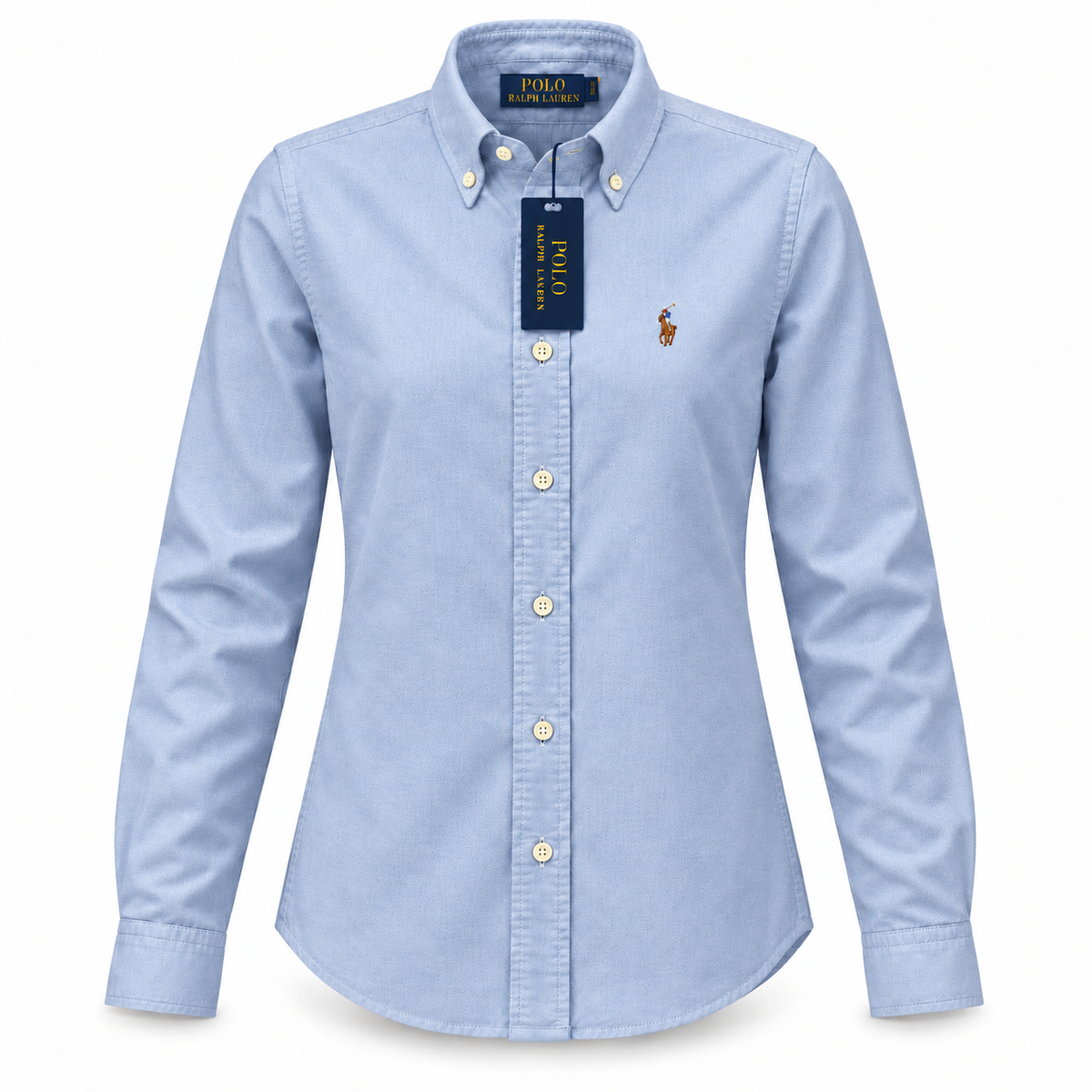 Polo Ralph Lauren Women's Blue Cotton Oxford Shirt