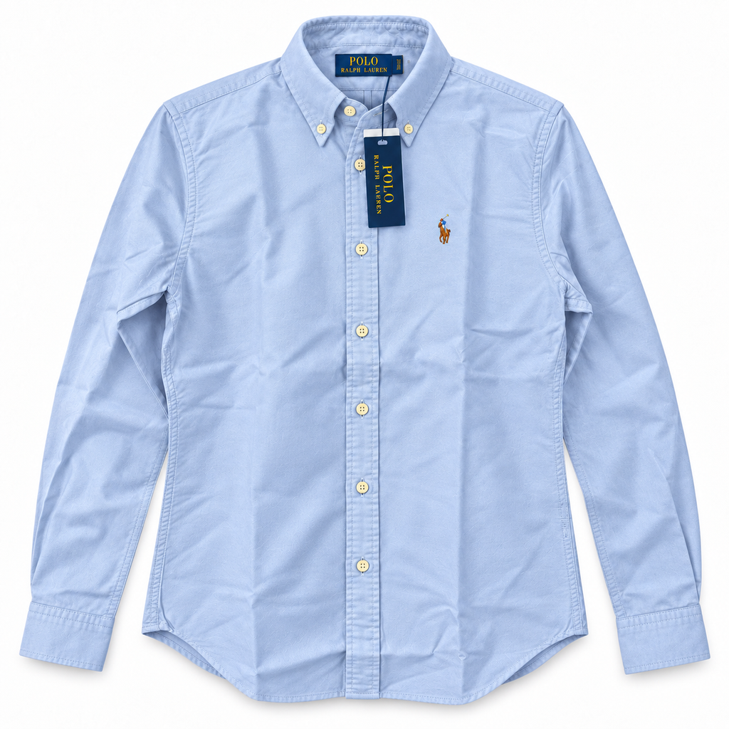 Polo Ralph Lauren Women's Blue Cotton Oxford Shirt