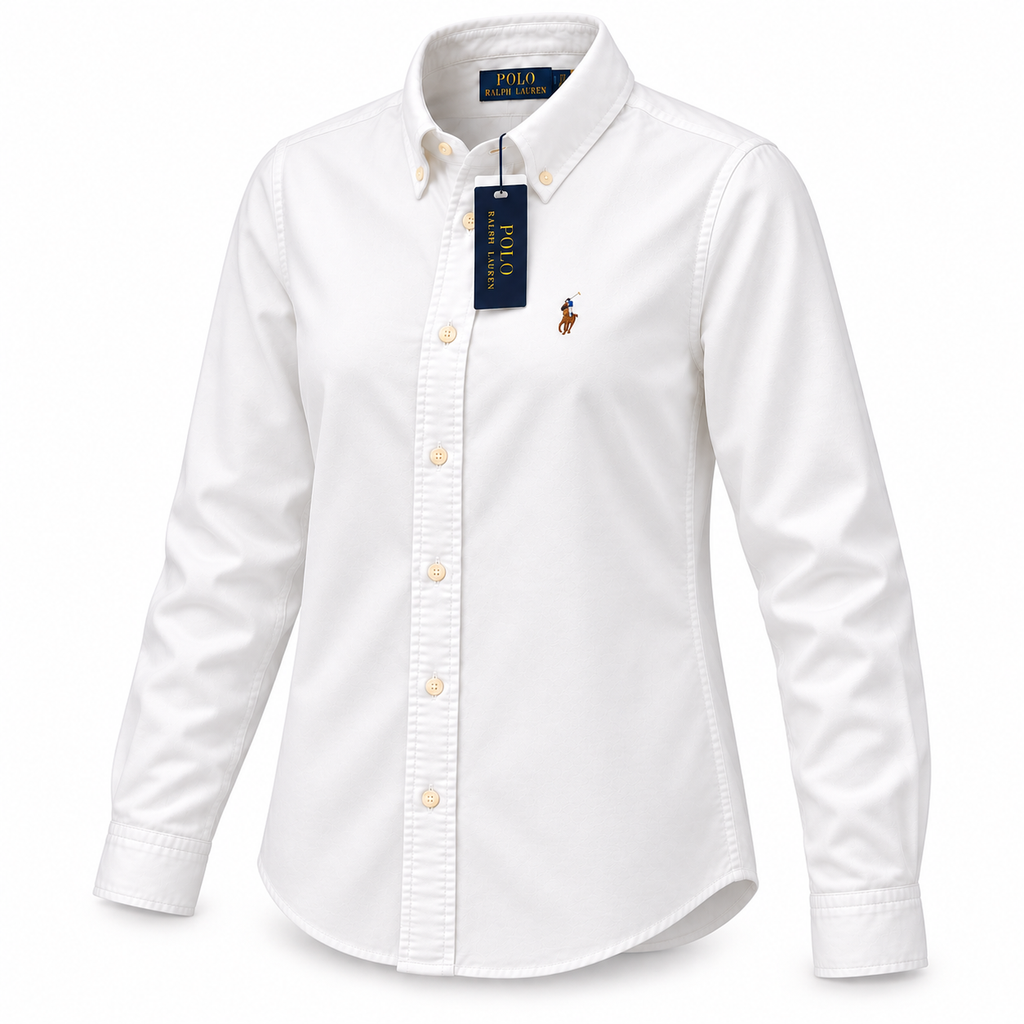 Polo Ralph Lauren Women's White Cotton Oxford Shirt