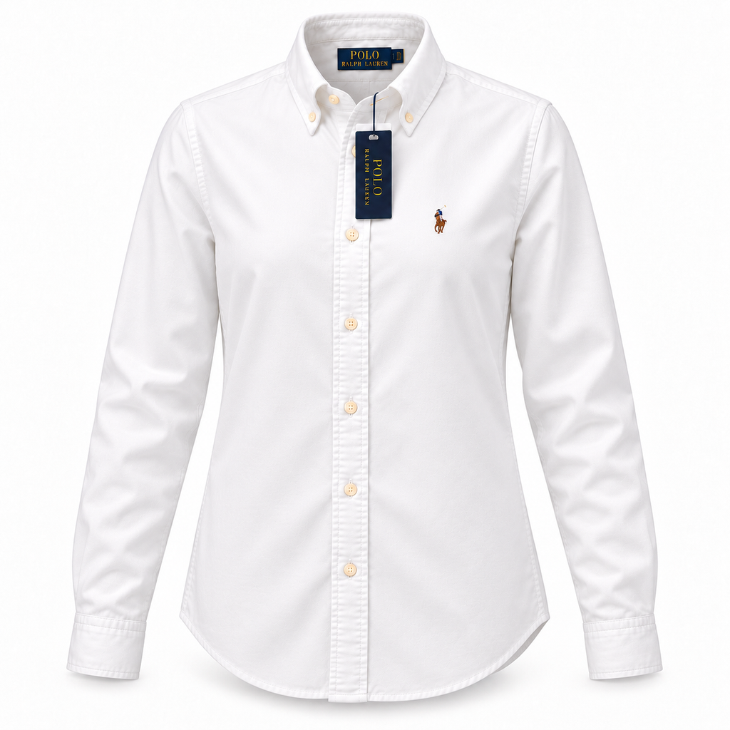Polo Ralph Lauren Women's White Cotton Oxford Shirt