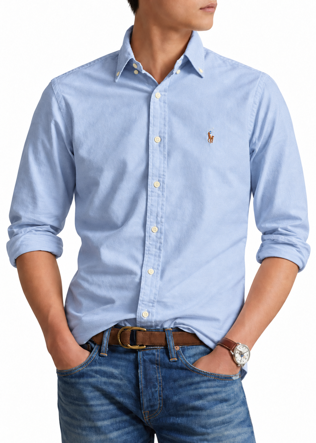 Polo Ralph Lauren Men's Classic Fit Oxford Shirt Blue