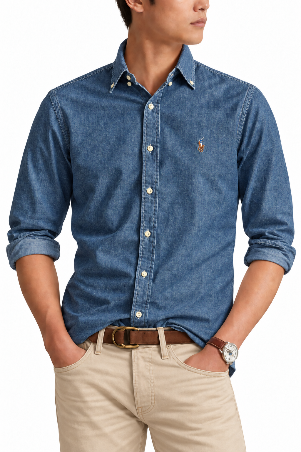 Polo Ralph Lauren Men's Classic Fit Oxford Shirt Denim