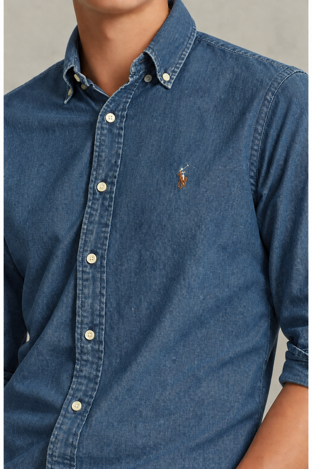 Polo Ralph Lauren Men's Classic Fit Oxford Shirt Denim