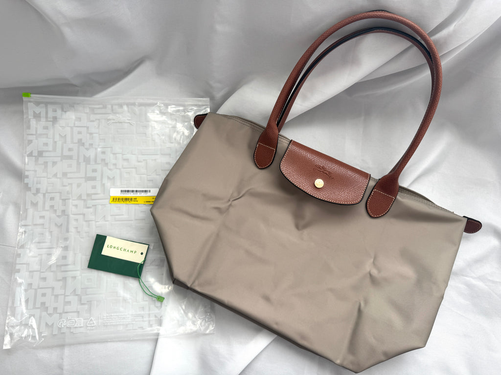 Longchamp Le Pliage Original Large Nylon Tote Bag Gray