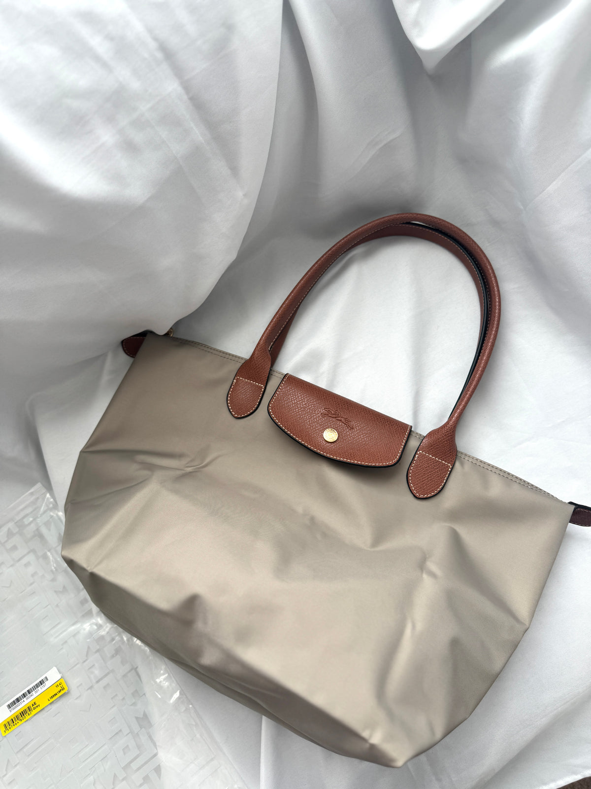 Longchamp Le Pliage Original Large Nylon Tote Bag Gray