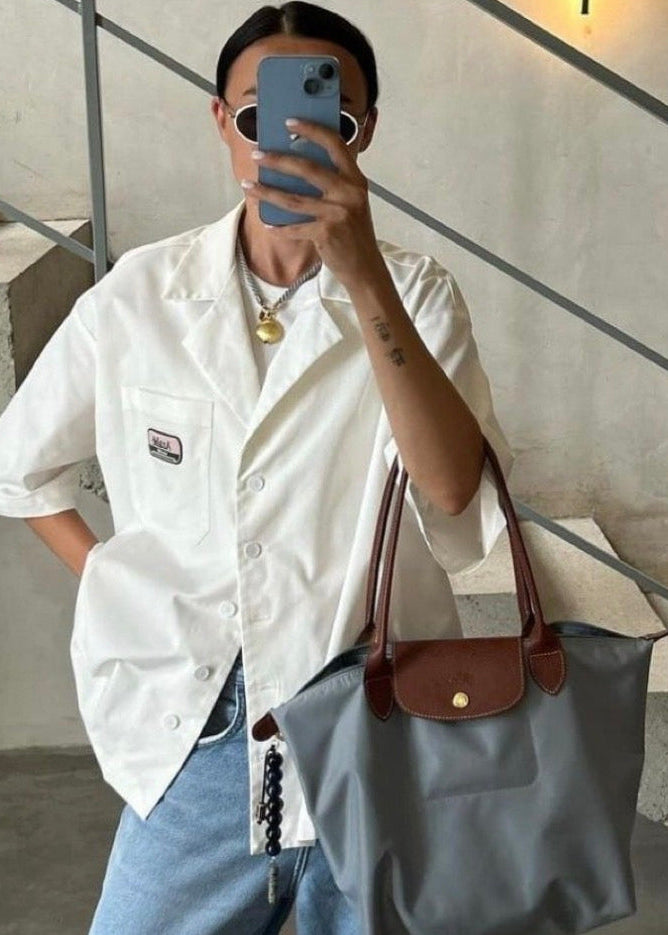 Longchamp Le Pliage Original Large Nylon Tote Bag Blue