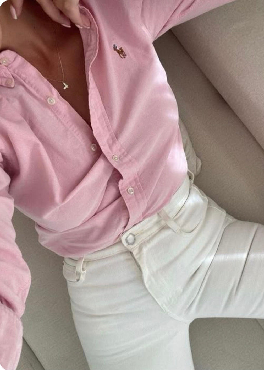 Polo Ralph Lauren Women's Pink  Cotton Oxford Shirt