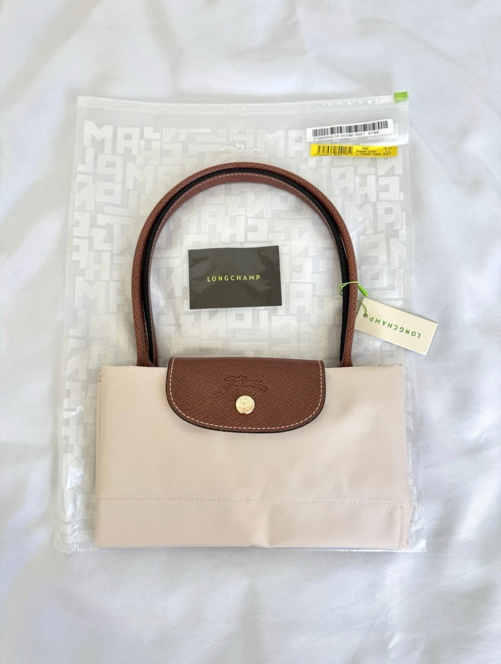 Longchamp Le Pliage Original Large Nylon Tote Bag Beige