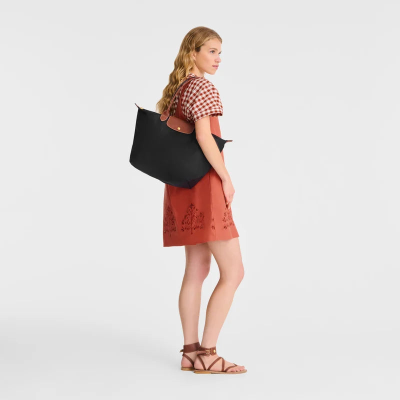 Longchamp Le Pliage Original Large Nylon Tote Bag Black
