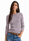 Polo Ralph Lauren Women’s Cable-Knit Sweater Dusty Lavender
