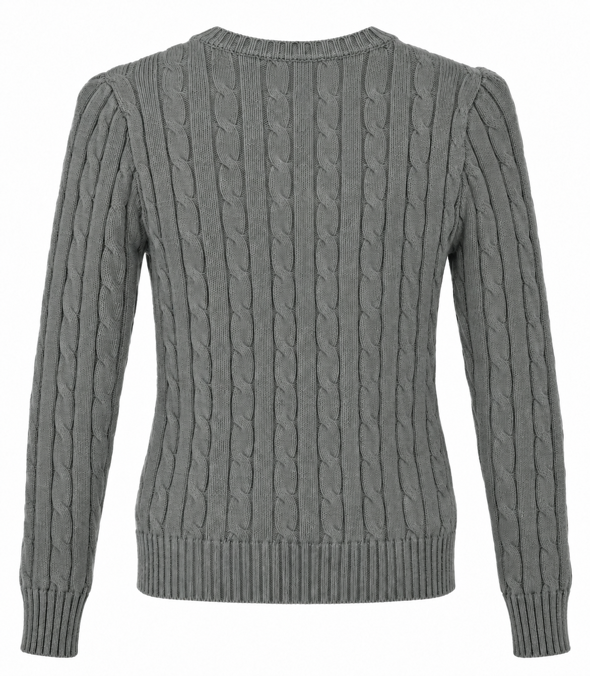 Polo Ralph Lauren Women’s Cable-Knit Sweater Gray