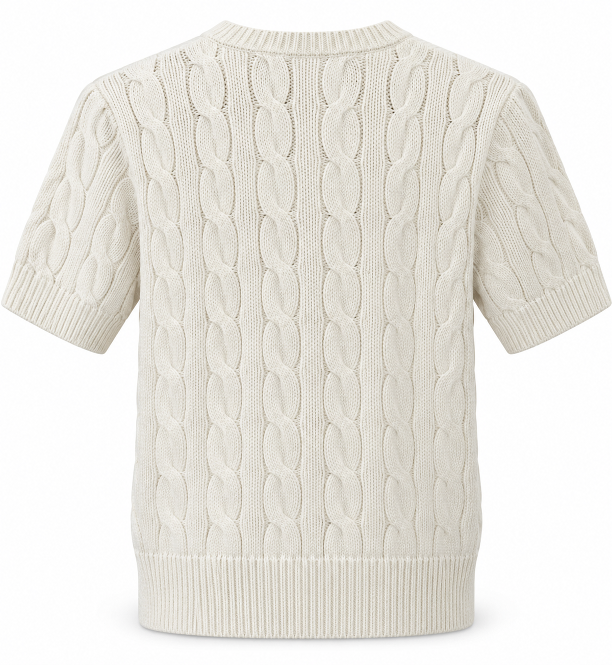 Polo Ralph Lauren Women’s Cable-Knit Short-Sleeve Cardigan – White