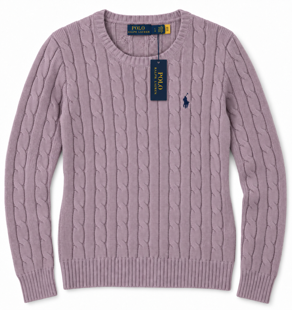 Polo Ralph Lauren Women’s Cable-Knit Sweater Dusty Lavender