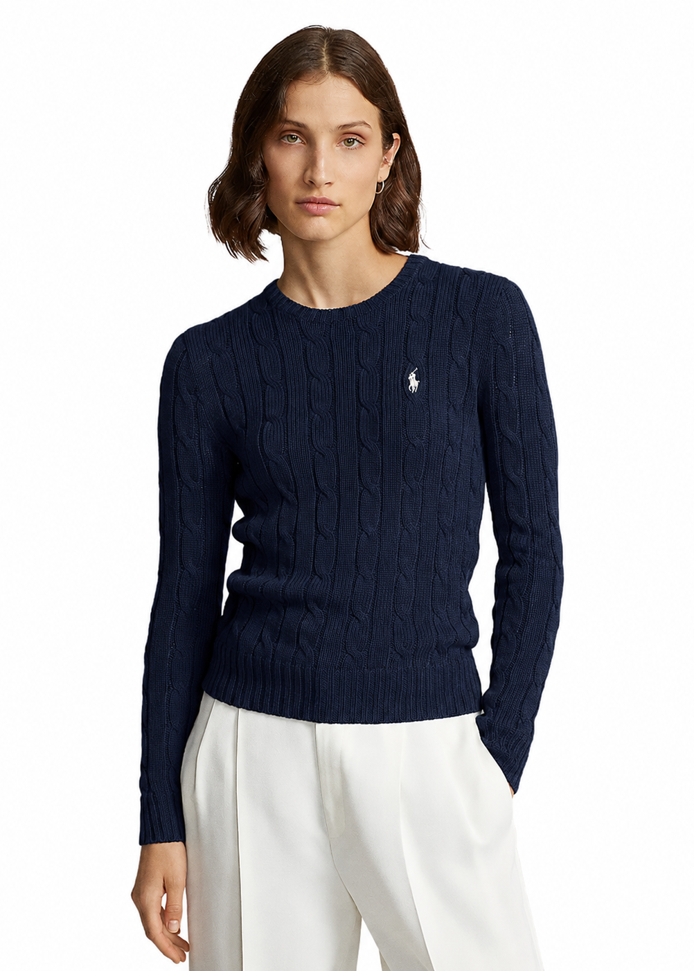 Polo Ralph Lauren Women’s Cable-Knit Sweater Navy