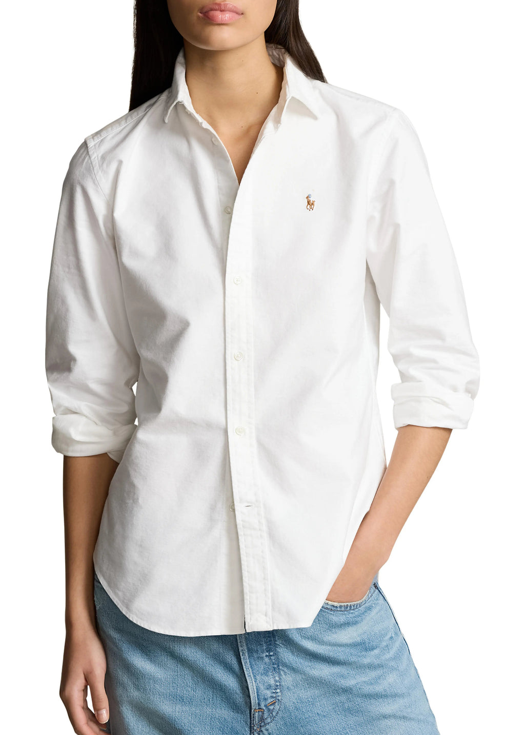 Polo Ralph Lauren Women's White Cotton Oxford Shirt